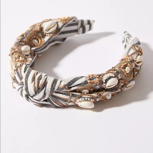 Anthropologie Coquille Embellished Headband
